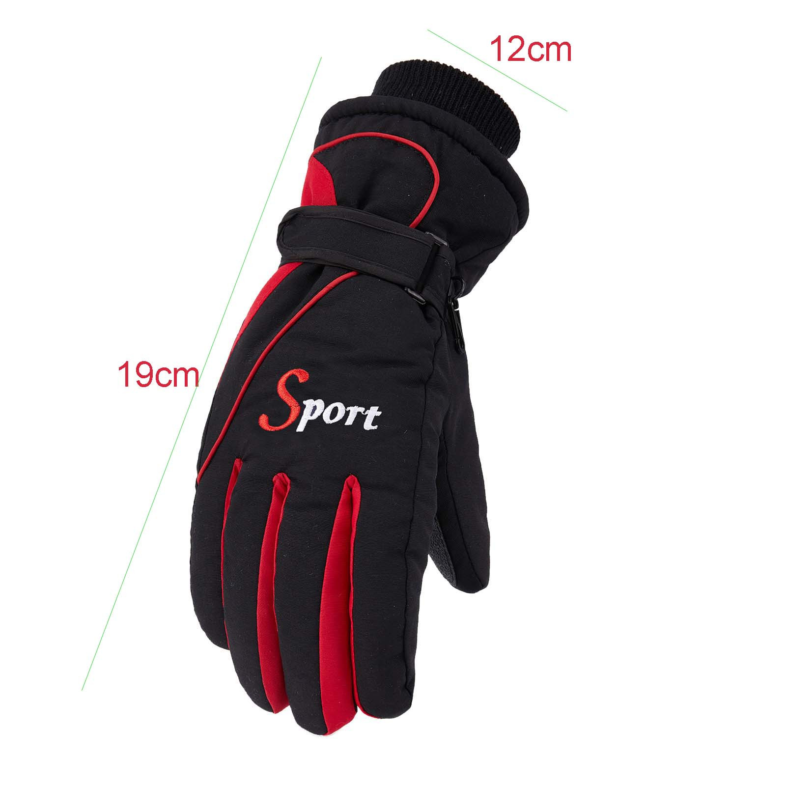 Ski Gloves Waterproof Gloves Winter Outdoor Men And Women Snow Skating Snowboarding Windproof Warm Ski Gloves Snow Gloves Winter Gloves W-Blue One Size Z-Blue โ image 2