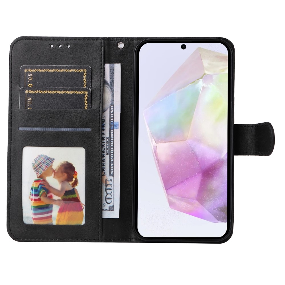 PU Leather Wallet Case Compatible with Samsung A56 5G - More Colors Available Black — image 3
