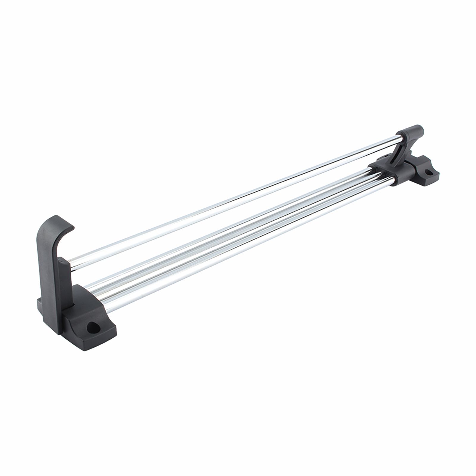 Wardrobe Chrome Pull Out Retractable Wardrobe Clothes Hanger Rail Towel Coat Racks Closet Rod — image 2