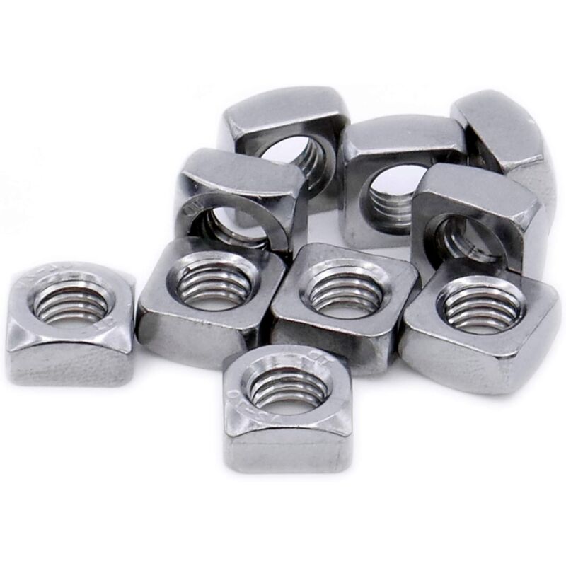 Square Nut M8 (8Mm) (Chamfered) – Stainless Steel (A2) (Pack Of 20)