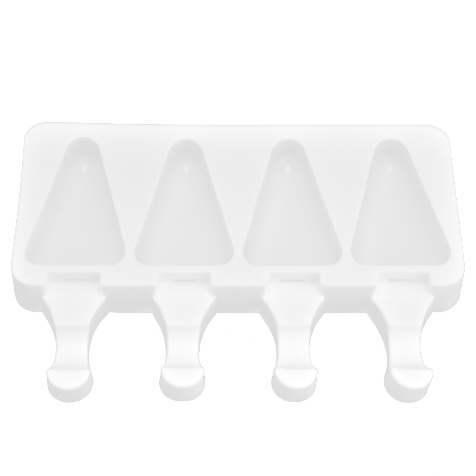 Multi Grid Silicone Ice Bar Mold Heat Resistant Ice Cream Making Mold Kitchen DIY Tool(4Grid Triangular ) — image 2