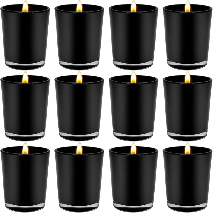40 Pack Black Matt Tealight Candle Holder 6.5cm Festival Decor Wedding Propose Parties Holiday and Home Decor — image 3