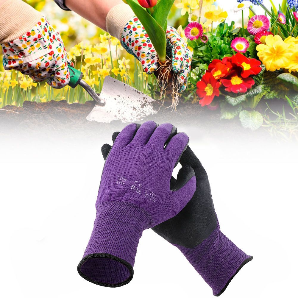 Gardening Work Labor Glove Nylon Nitrile Latex Safety Grip Wear Resistant Gloves โ image 4