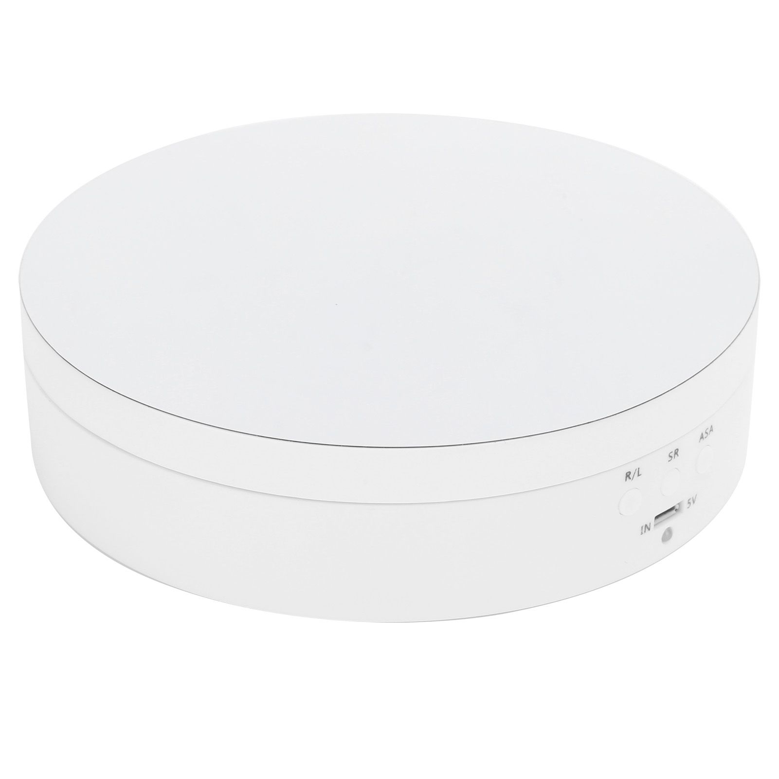 3 Speeds Electric Rotating Display Stand 360 Degree Turntable Jewelry Holder USB ChargingWhite — image 6