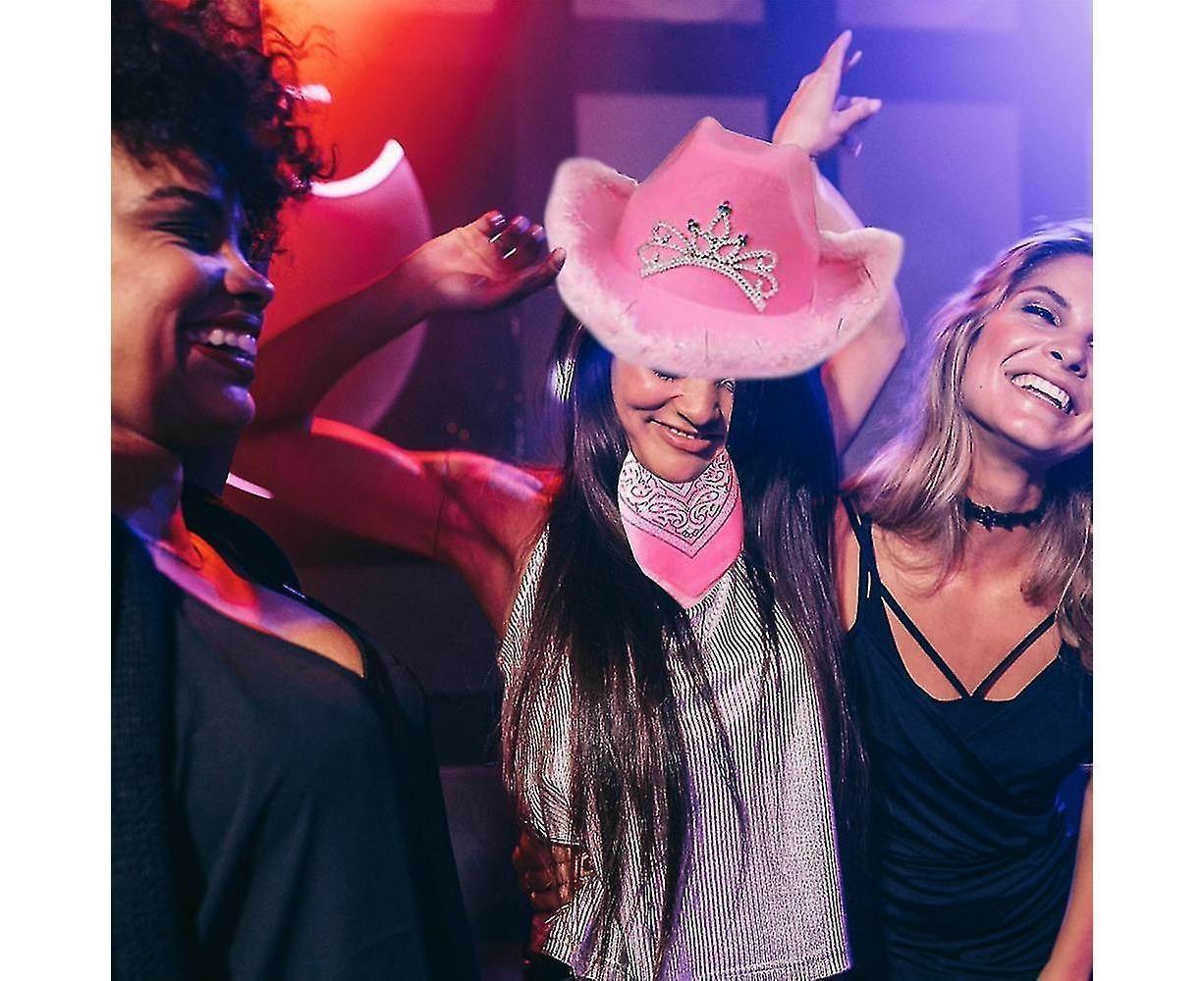 Cowboy Hats Western Cowgirl Hat Bandanna Glasses Unisex Cowboy Hat Halloween Costume Cosplay Dress โ image 3