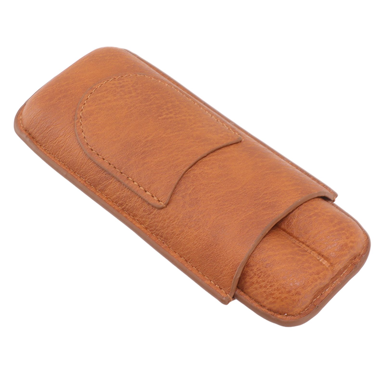Cigar Carrying Case Portable Leather Small Cigar Humidor Case Holder for Birthday Gift — image 2