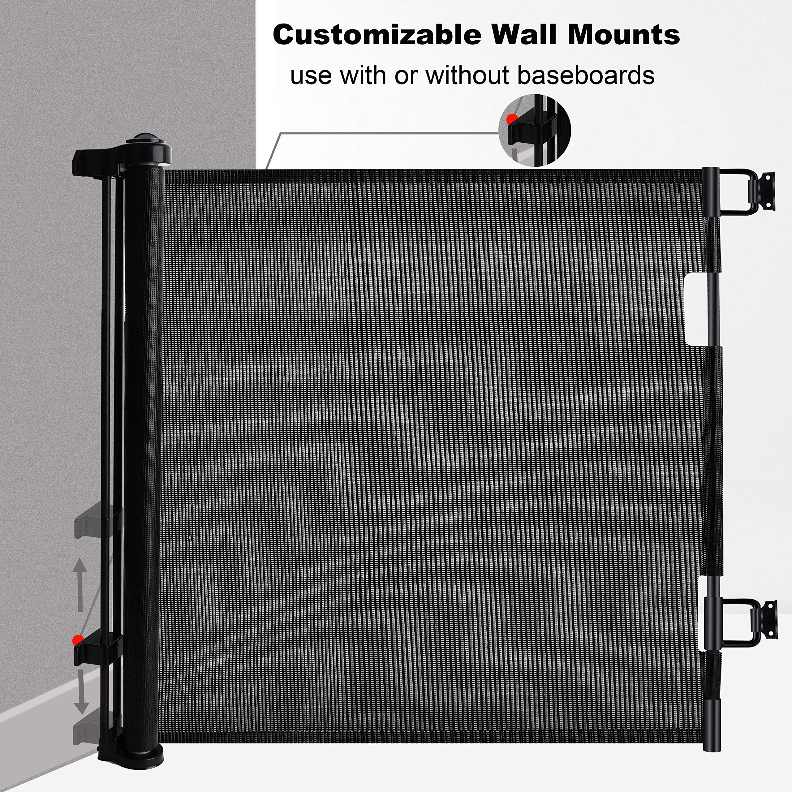 Retractable 3M Doorways Hallways Stairs Baby Gate Dog Pet Gate Indoor Outdoor Safety Gates โ image 2