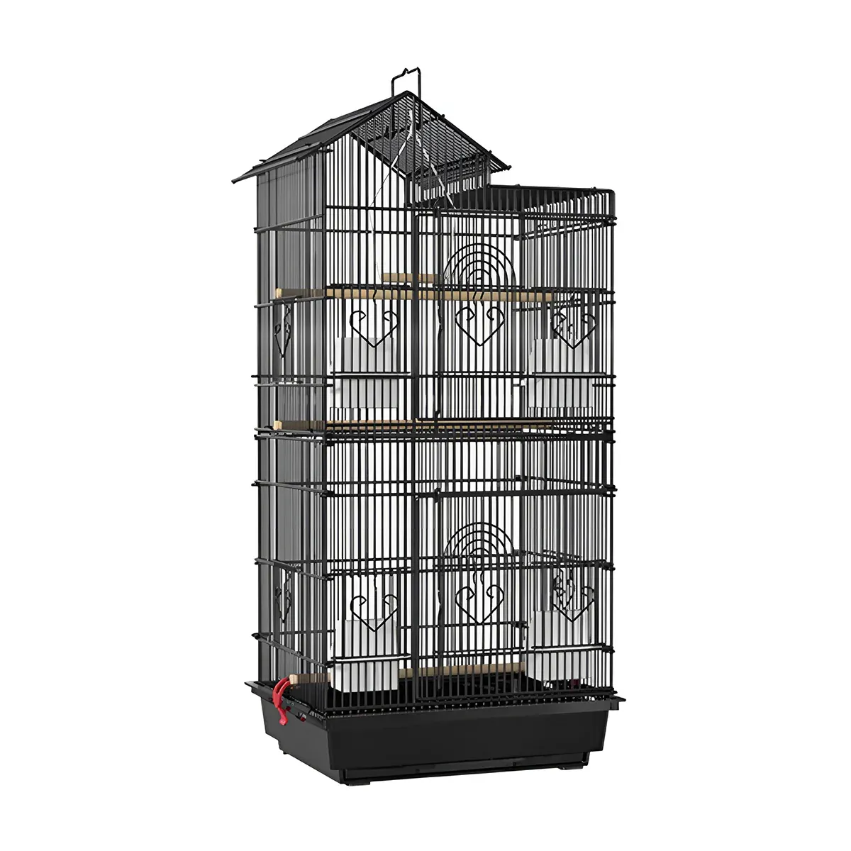 Parrot Cage Large Size Bird Cage Luxury Villa Style Metal Aviary for Pet Indoor — image 2