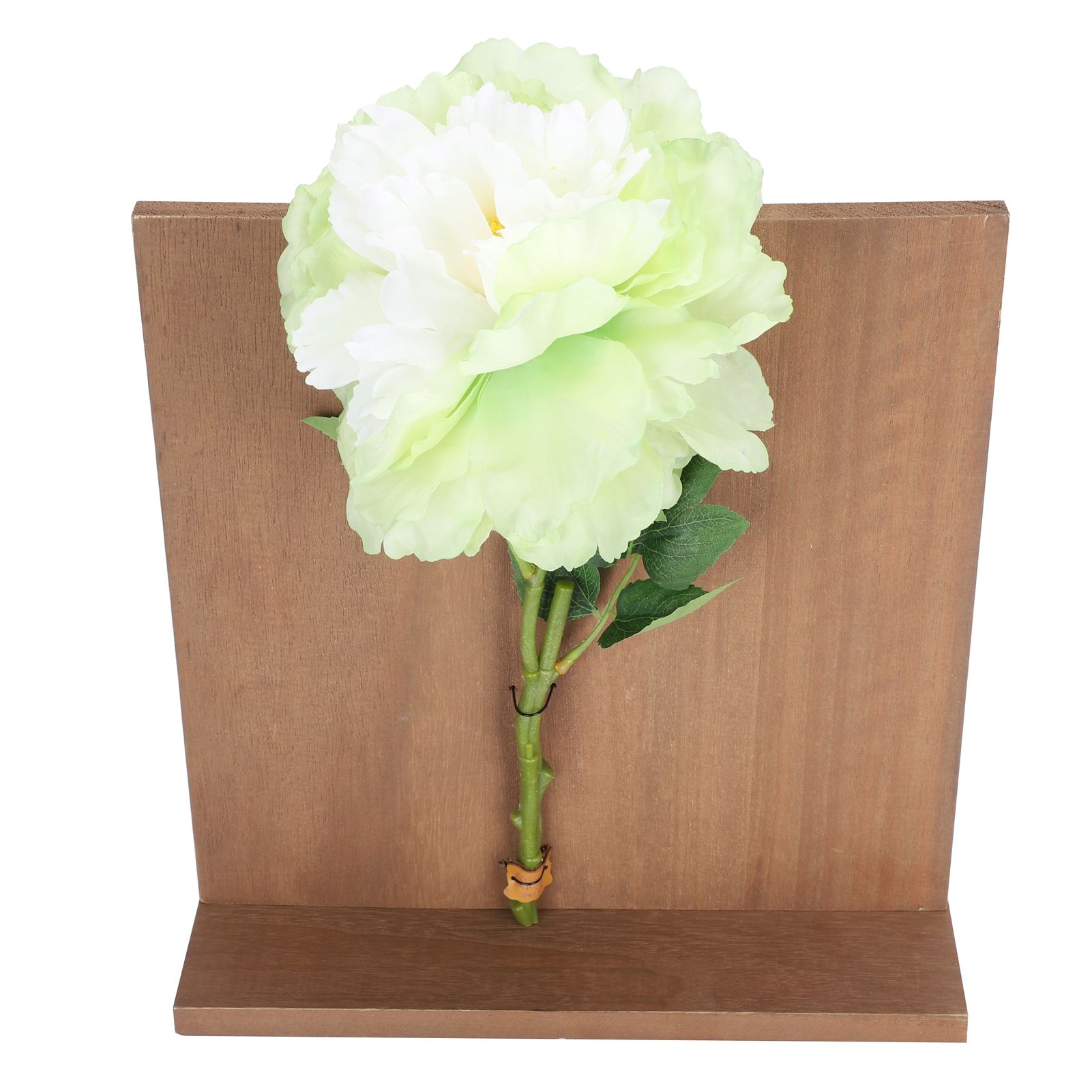 Artificial Flower Hanging Ornaments with Wood Board Indoor Living Room Bedroom Wall Decorations — image 4