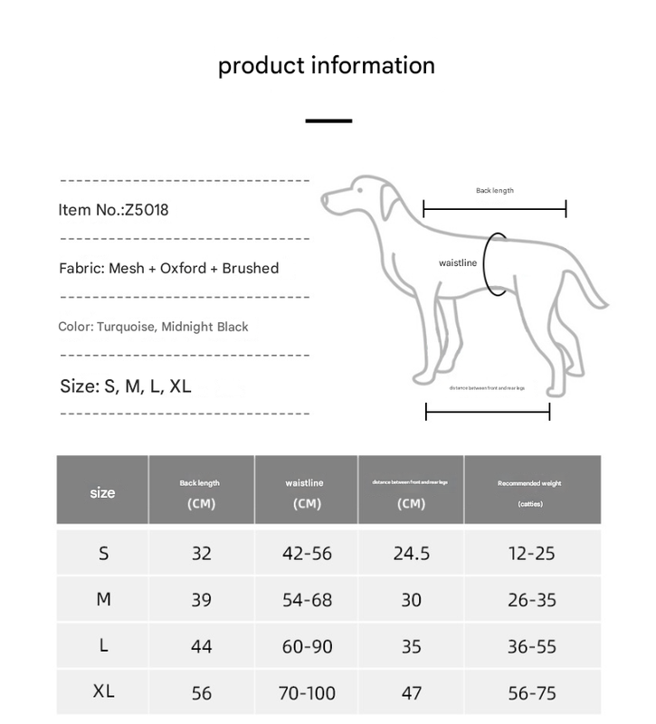 Black Pet Support Harness for Senior and Disabled Dogs - Adjustable Chest and Back Support Leash(Size L) — image 6