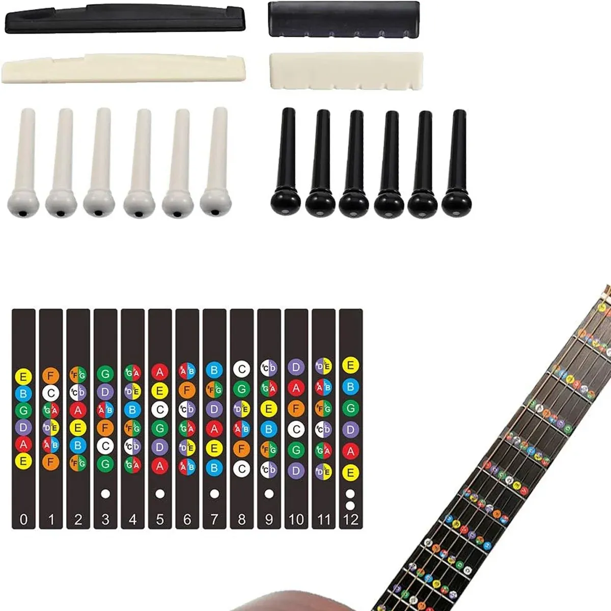 72 Piece of Set Guitar Repair Tool Kit For Guitar Maintenance Portable Practical — image 6