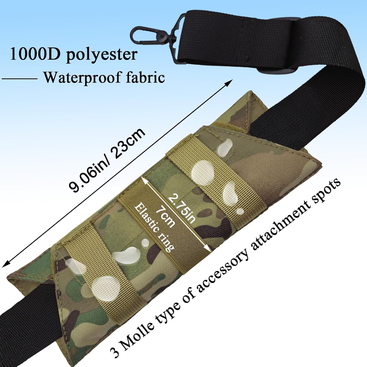 Soft Long Shoulder Strap Pad, Removable & Breathable & Thick Backpack Strap Pads for Bag Strap β image 2