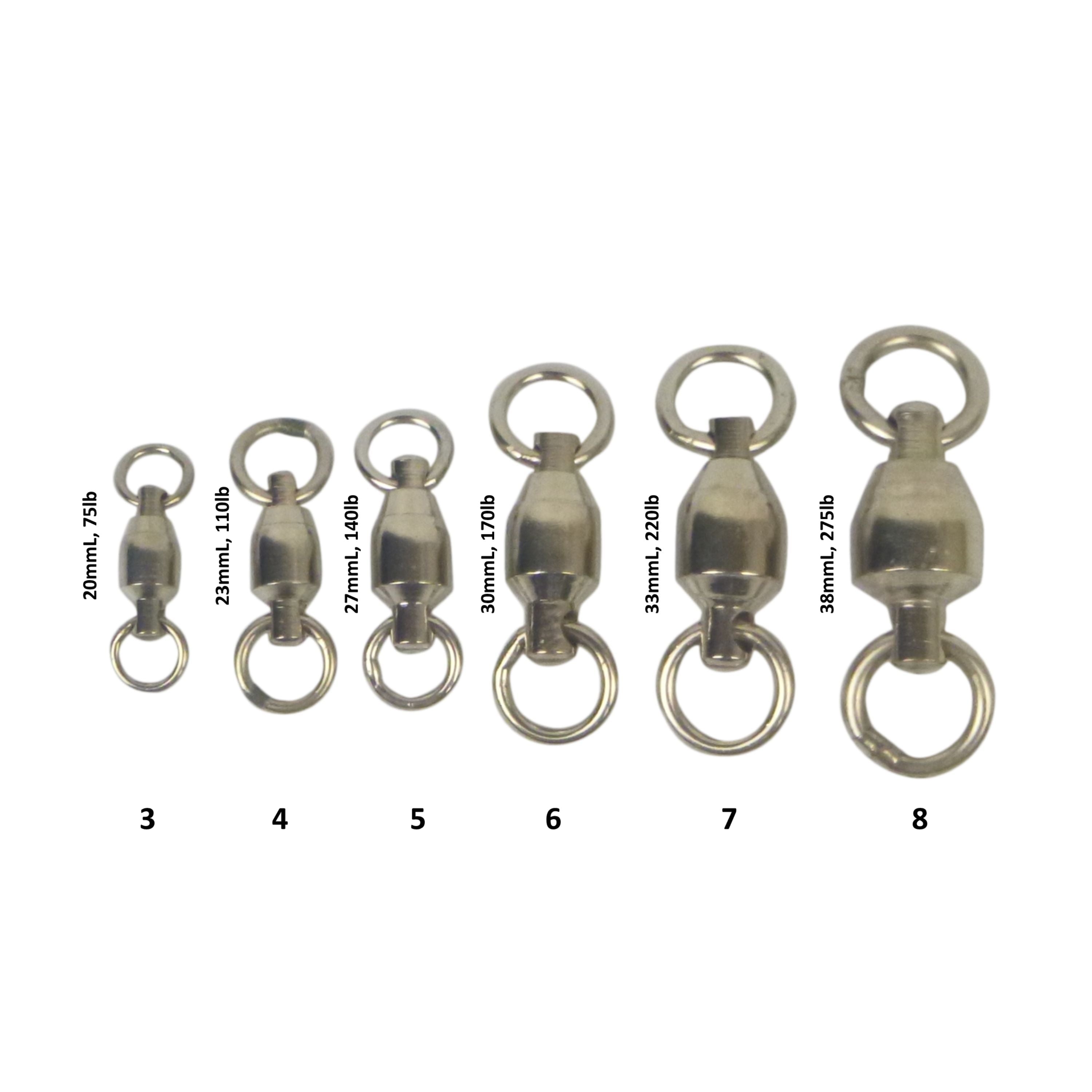Swimerz Heavy Duty Ball Bearing Swivels, Size 7, 10 pack โ image 2