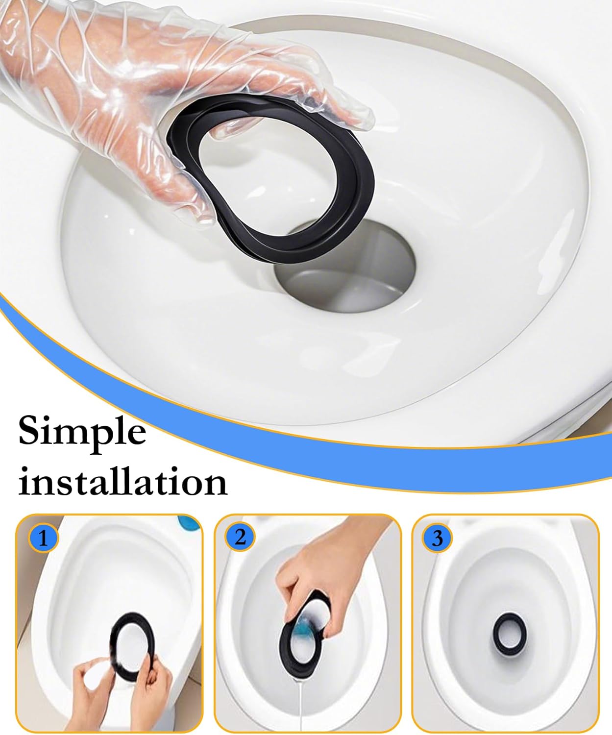RV Toilet Seal Replacement 2-Pack for Dometic 300/310/320 Toilets, High-Grade Flush Ball Seal Gasket Kit 385311658 - Durable Rubber, Easy Installation, Fix โ image 5