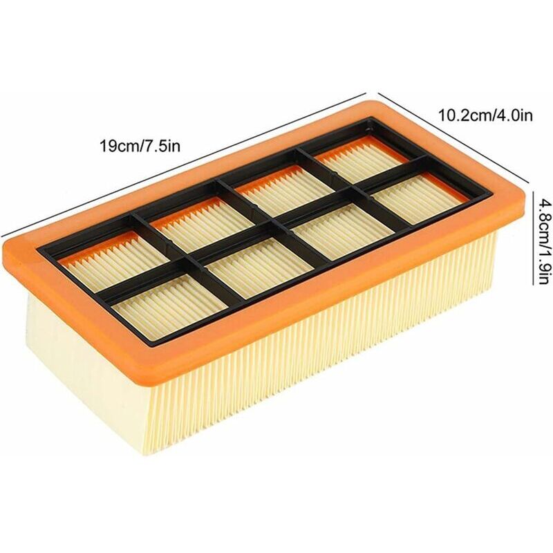 Kärcher vacuum cleaner filter 3-pack flat pleated filter accessory for Kärcher vacuum cleaners AD 3200, AD 3 Premium and AD 4 Premium, 6.415-953.0 — image 3