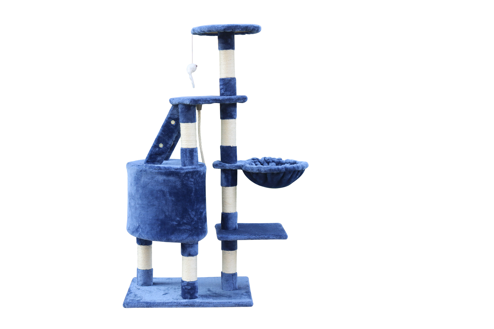 YES4PETS 120 cm Multi level Cat Kitten Scratching Post Tree-Blue — image 3