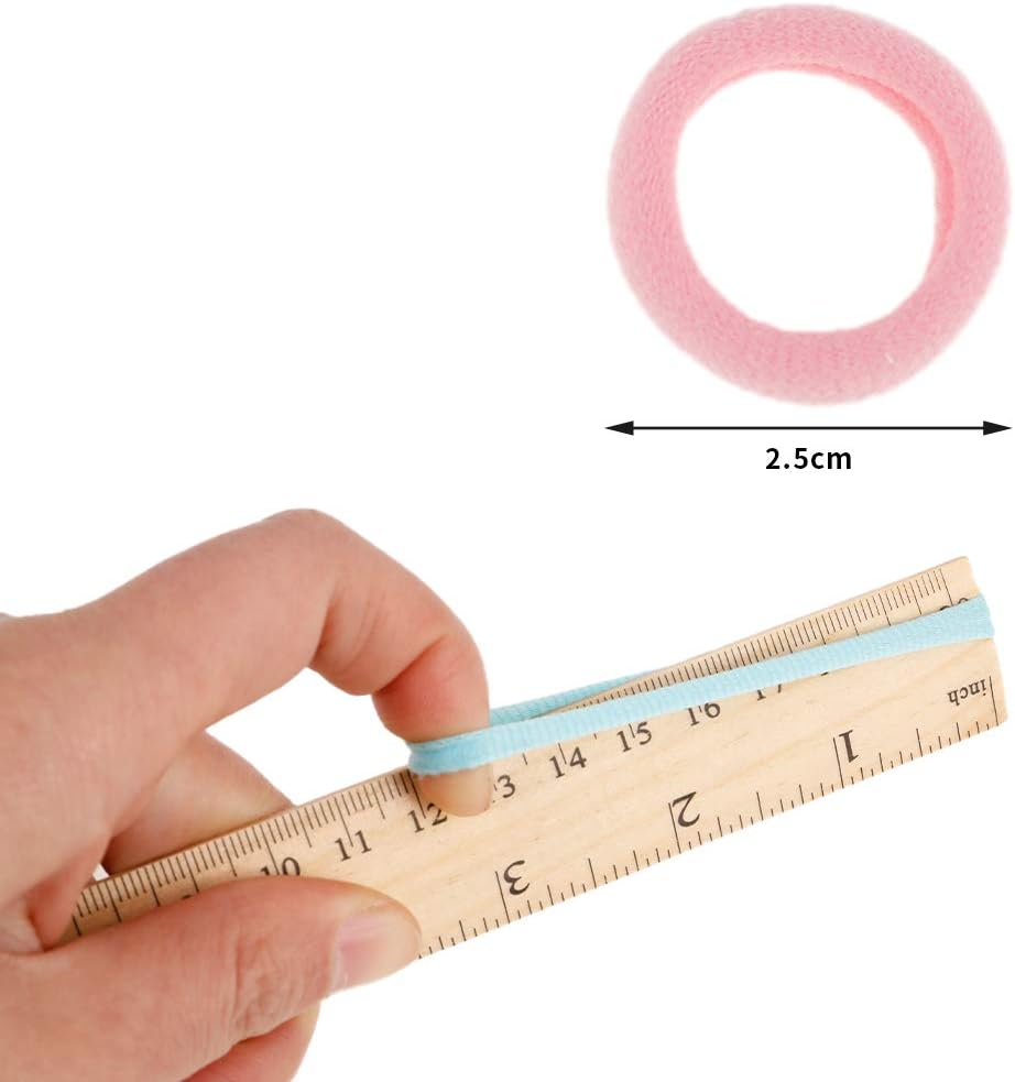 100pcs Hair Ties for Toddler, Girls Soft Elastic Hair Ties Bands Mini Hairbands Ponytail Holders Seamless Hair Bands for Baby Kids (Assorted Colors) โ image 2