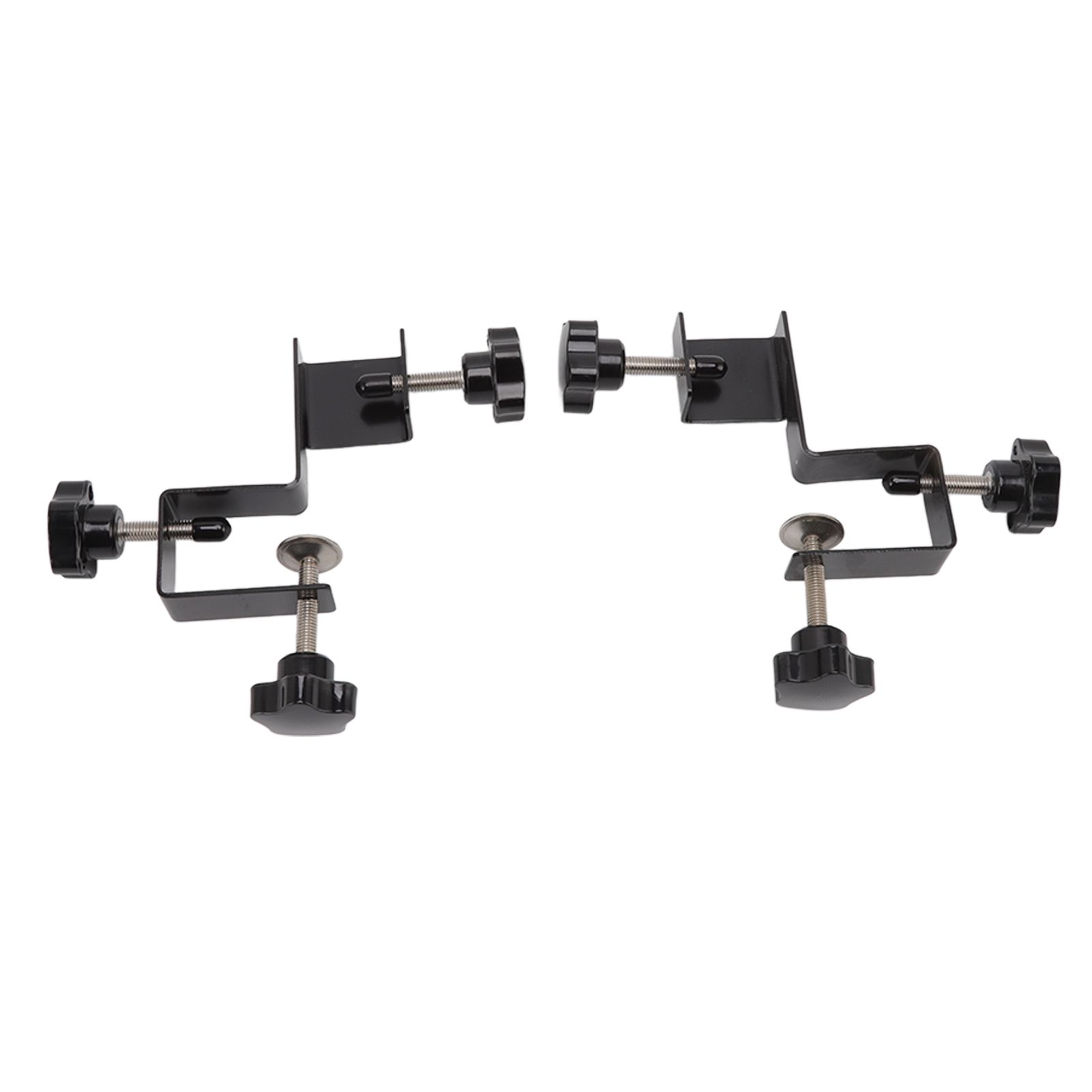 2 PCS Cabinet Drawer Installation Clamps Left Right Side Drawer Jig Rocker Arm Cabinet Front Drawer Woodworking Clamps Black — image 2