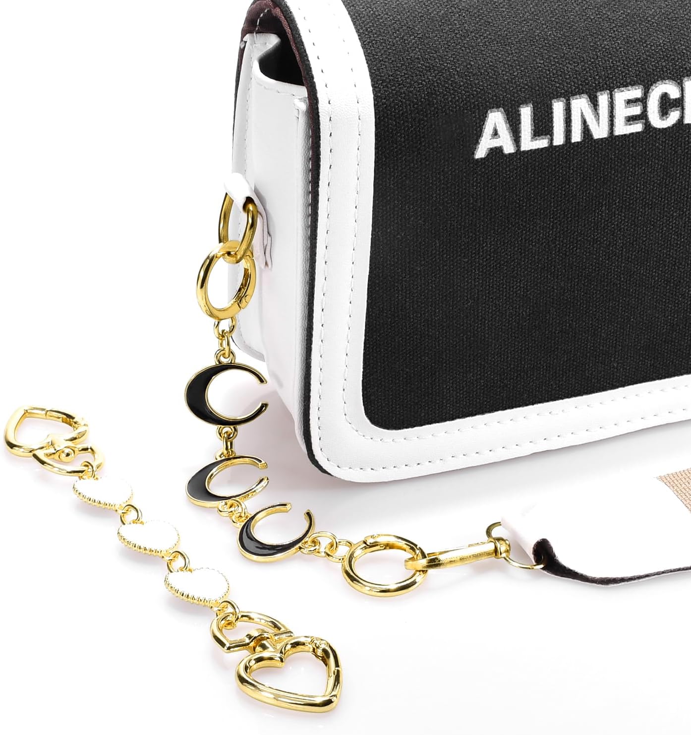 2PCS Purse Extender Chain Bag Chain Extender Gold Purse Chains for Crossbody — image 3