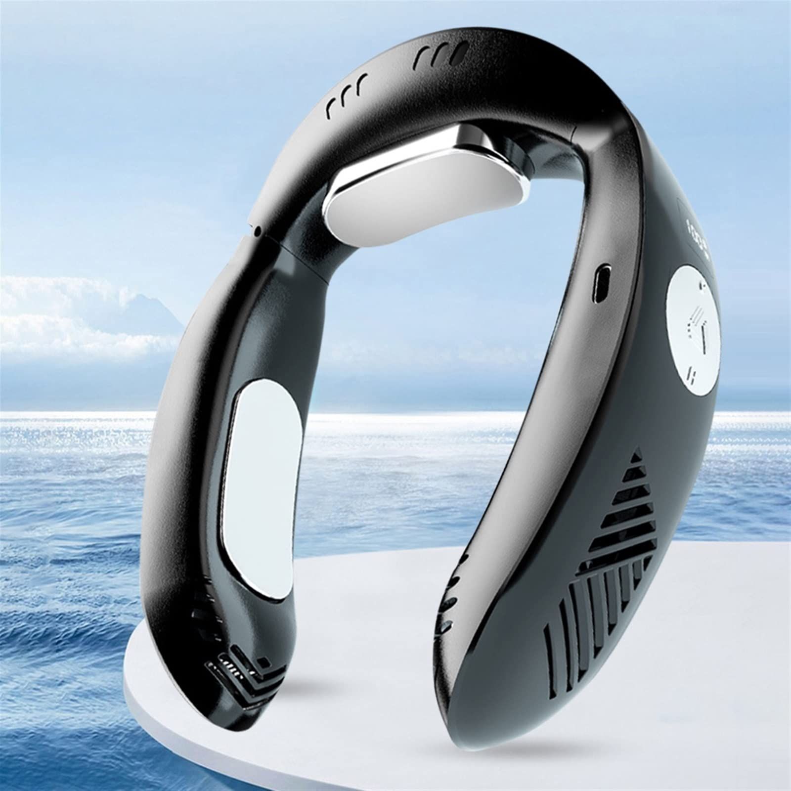 Space Heater Indoor Portable Fan Air Cooler Hanging Neck Fan Neckband Mobile Air Conditioner For Winter Heating Warmer Summer โ image 3