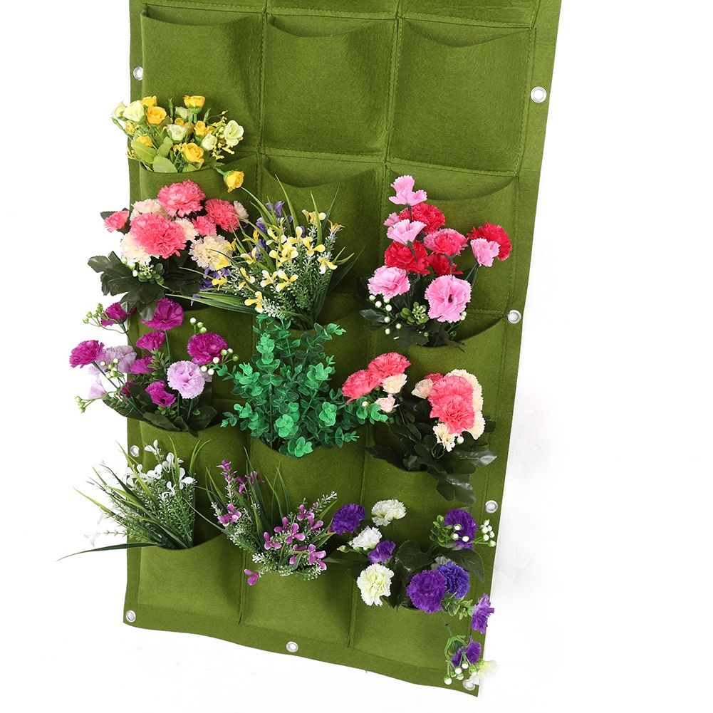 Planting Bag Garden Balcony Wall Vertical Flower Plants Hanging Planter (18 Pockets) โ image 6
