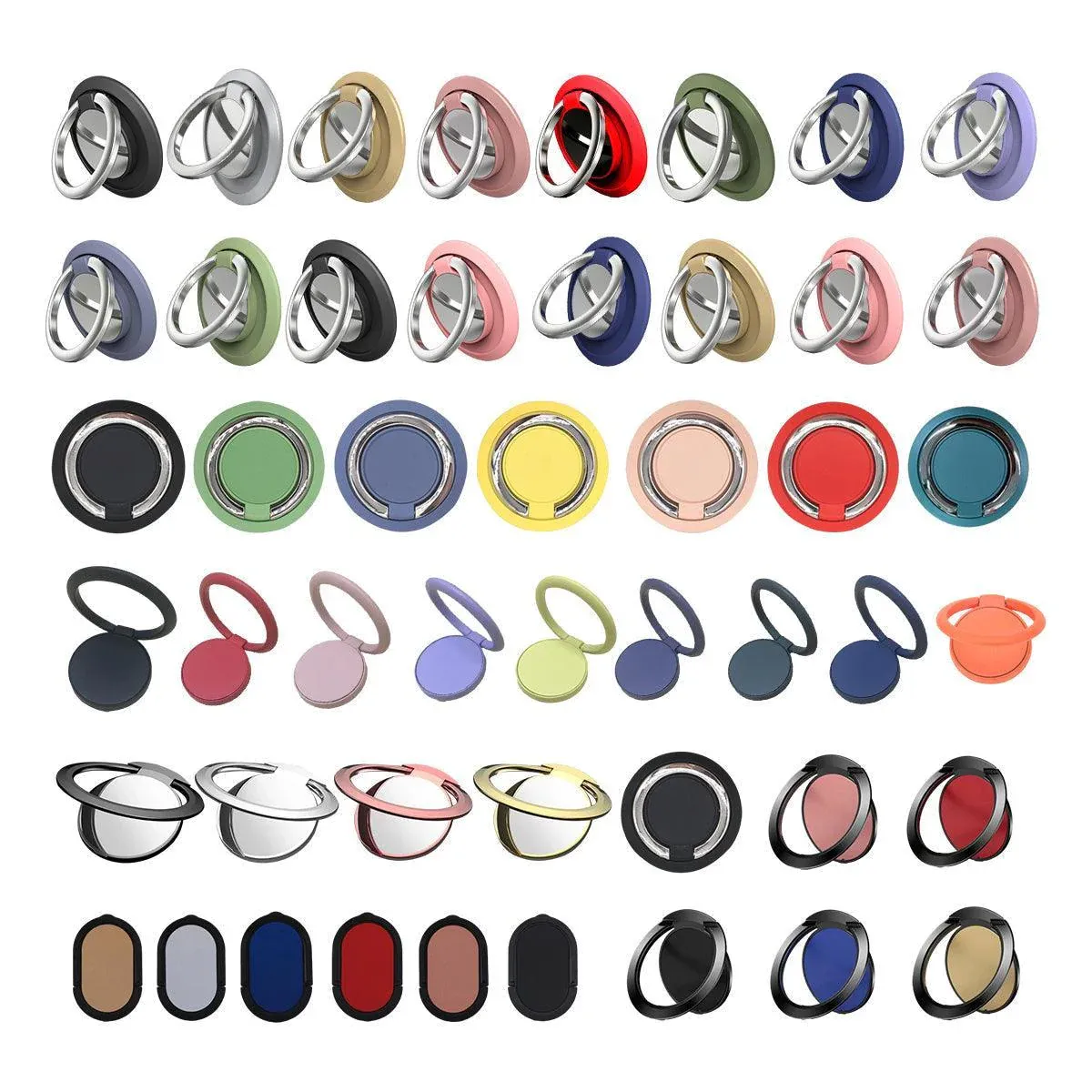 Iring Phone Ring Finger Holder Stand Car Mount Hook For Iphone Ipad Mobile Grip - C- Black — image 3