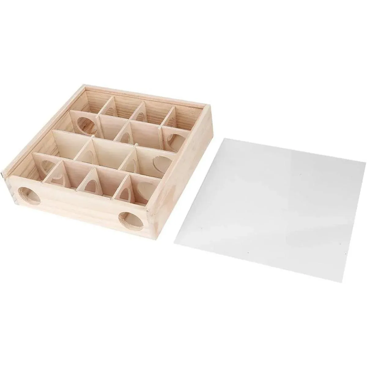 Wooden Hamster Maze Toy Interactive Small Pet Toy for Hamsters and Small Animals — image 2