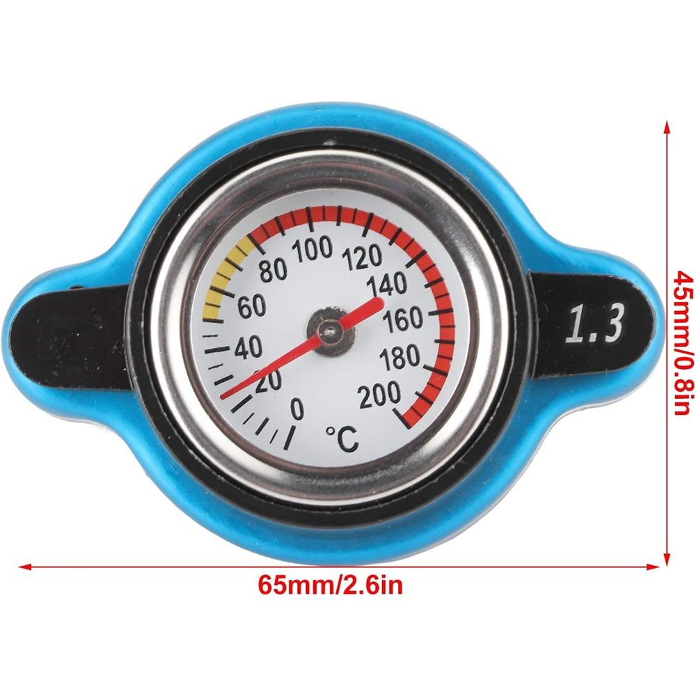 Thermostatic Radiator Cap, Universal Thermostatic Radiator Cap Water Tank Cover Leakproof W/Temperature Gauge(Big head 0.9bar) — image 5