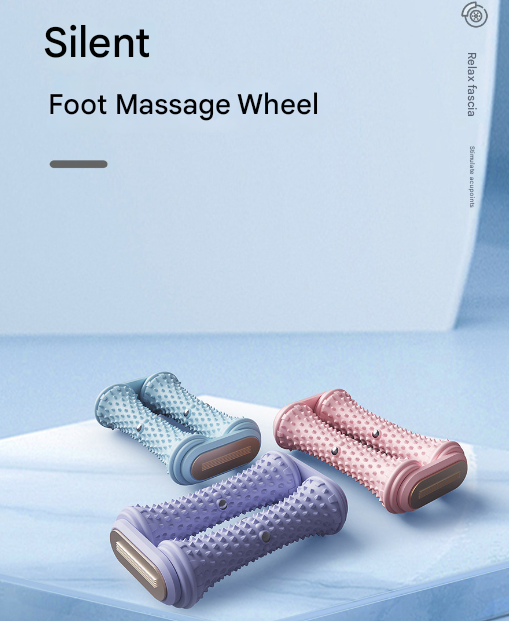 Grey Ergonomic Dual Foot Massage Roller - Deep Tissue Relief for Plantar Fasciitis, Arch Pain & Tired Feet โ image 2