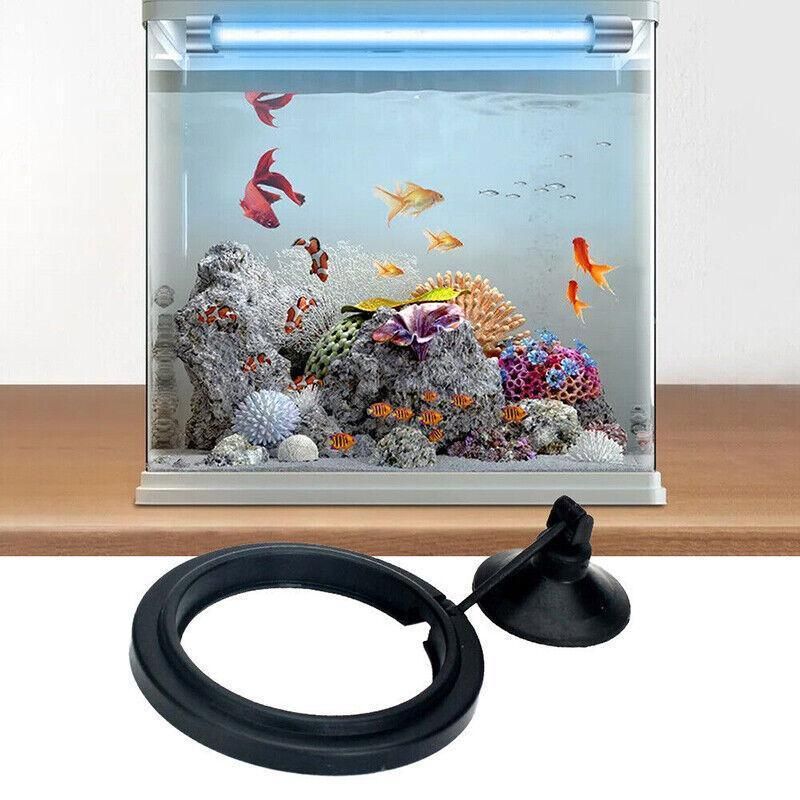 Fish Feeding Ring Aquarium Fish Tank Feeder Floating Fish Food Feeder Fish Food Black - Black Circle โ image 5