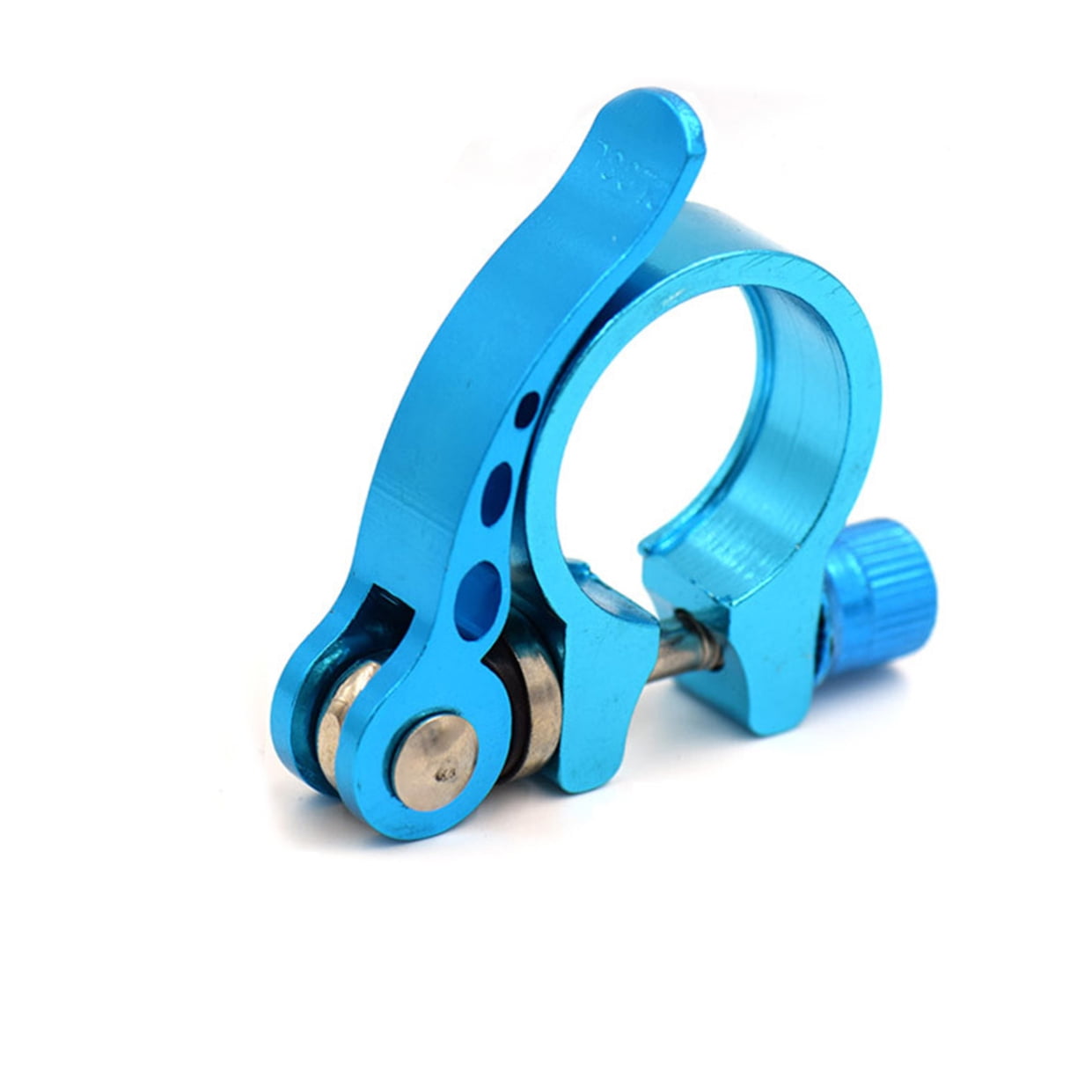 Durable Blue Bike Seatpost Clamp 1Pack for Cycling Quick Release — image 3
