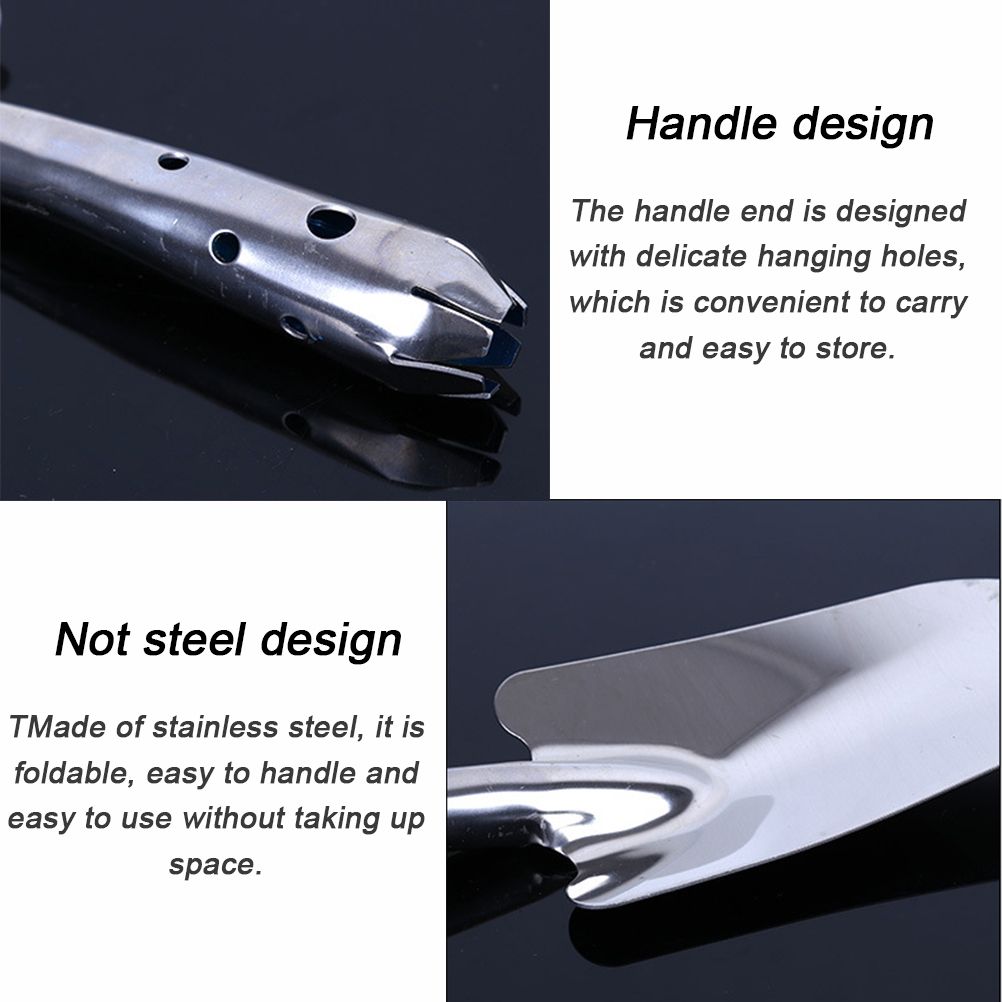 Stainless Steel Garden Trowel Potting Soil Scoop Hand Shovel Tool Soil Diggers for Gardening Planting Seedlings — image 3