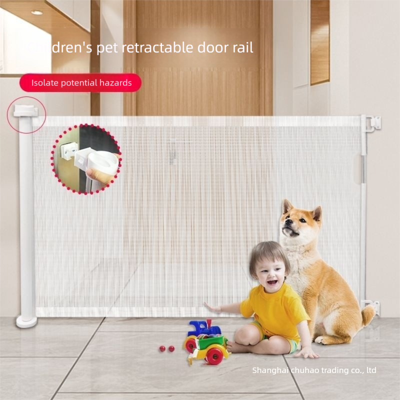 Black Retractable Baby Safety Gate and Pet Barrier Extra Wide 300cm for Stairs and Doorways No Drill Mesh In-Home Protection Solution for Local — image 3