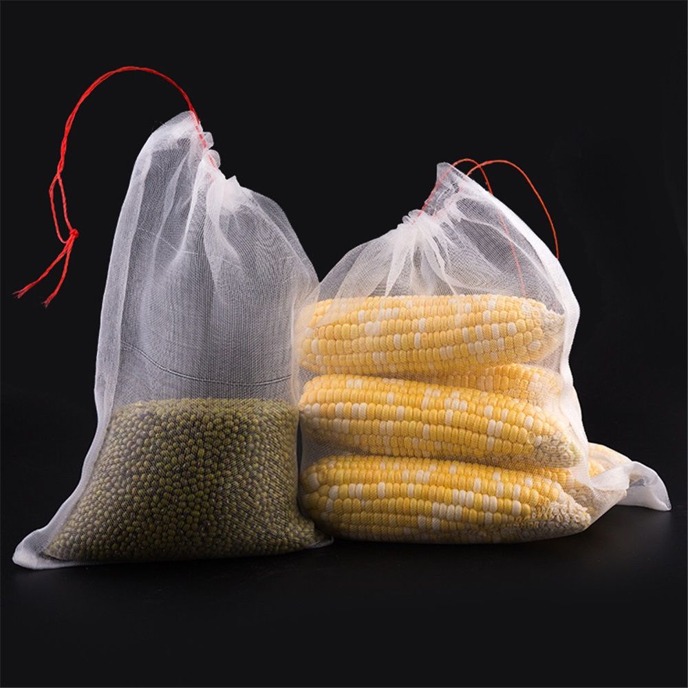 10 Pcs Watermelon Protection Bags Large Size Polyethylene Mesh Reusable Fruit Bags for Protecting Fruits Vegetables (23.6"x15.7") โ image 2