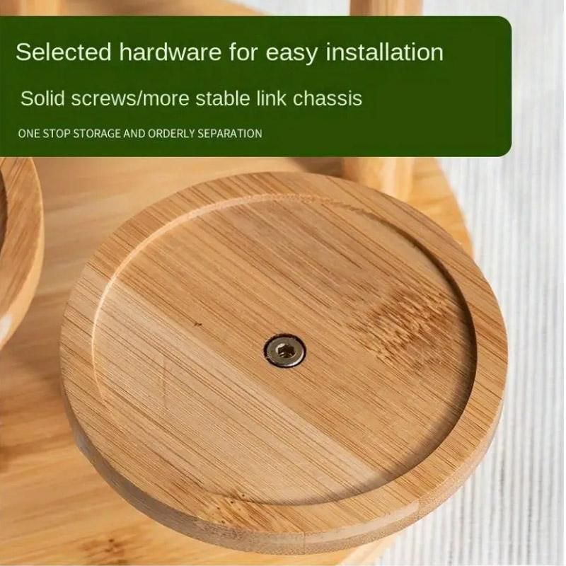 Round Tabletop Flower Stand Balcony Storage Shelf Display Rack Indoor Outdoor — image 6