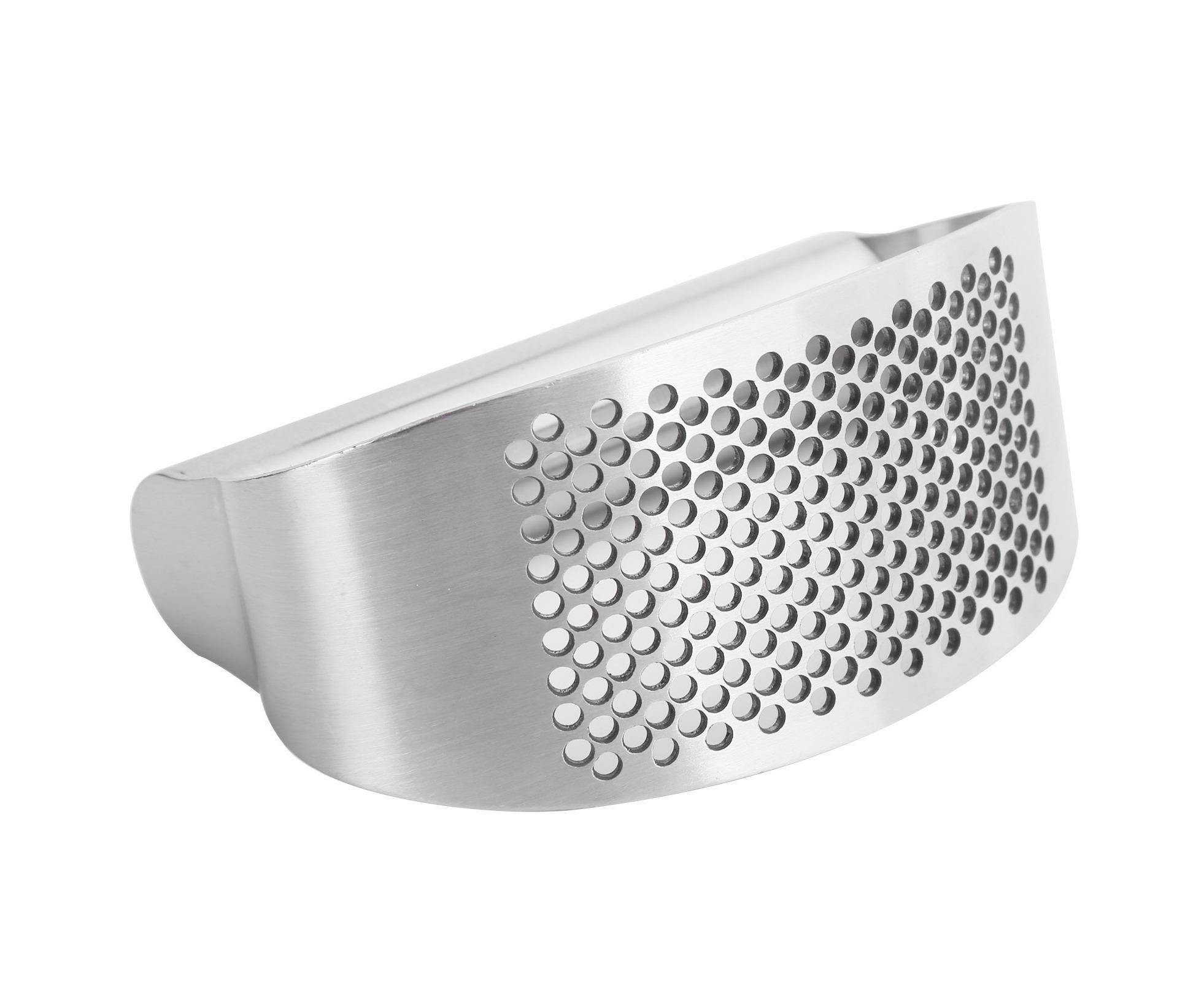 Manual Garlic Press Masher Crusher Squeezer with Brush Peeler Kit Kitchen Gadget Set — image 4
