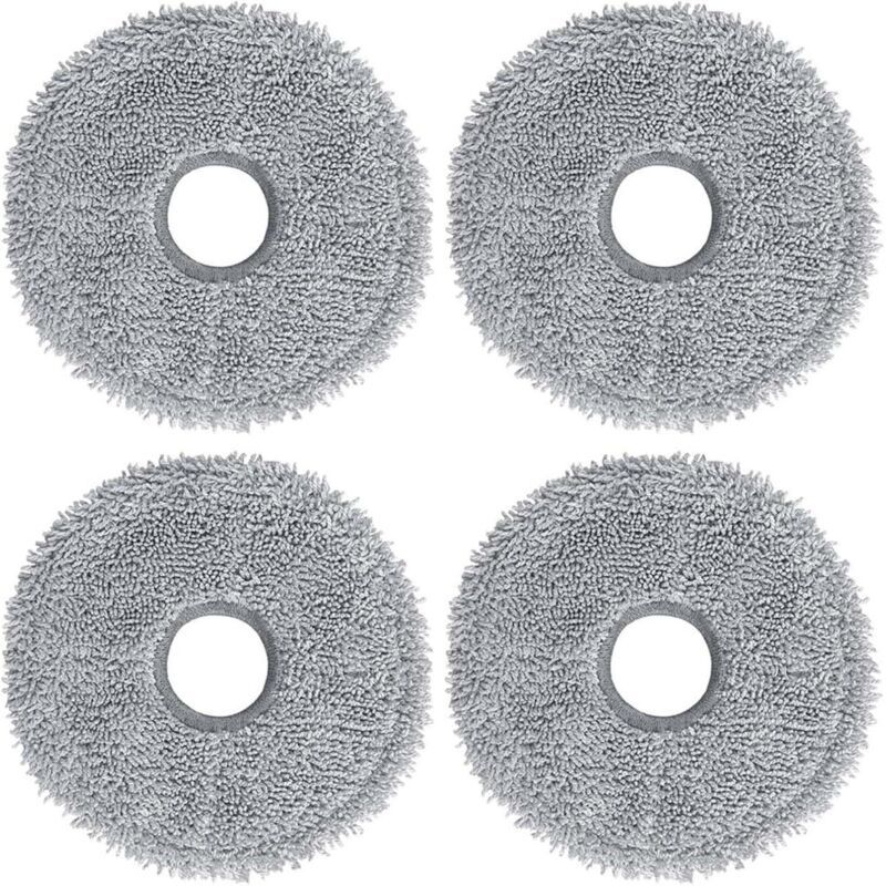 4 Pcs Replacement Mop Pads Me and L20 Ultra and X40 Ultra and Xiaomi X10 and X20 and Robot Vacuum Cleaners