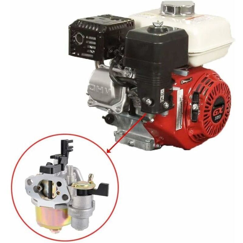 Carburetor for Honda GX160 GX200 GX140 GX168 Engine 5.5HP 6.5HP, Compatible with 16100-ZH8-W61, engine fuel mixing replacement โ image 3