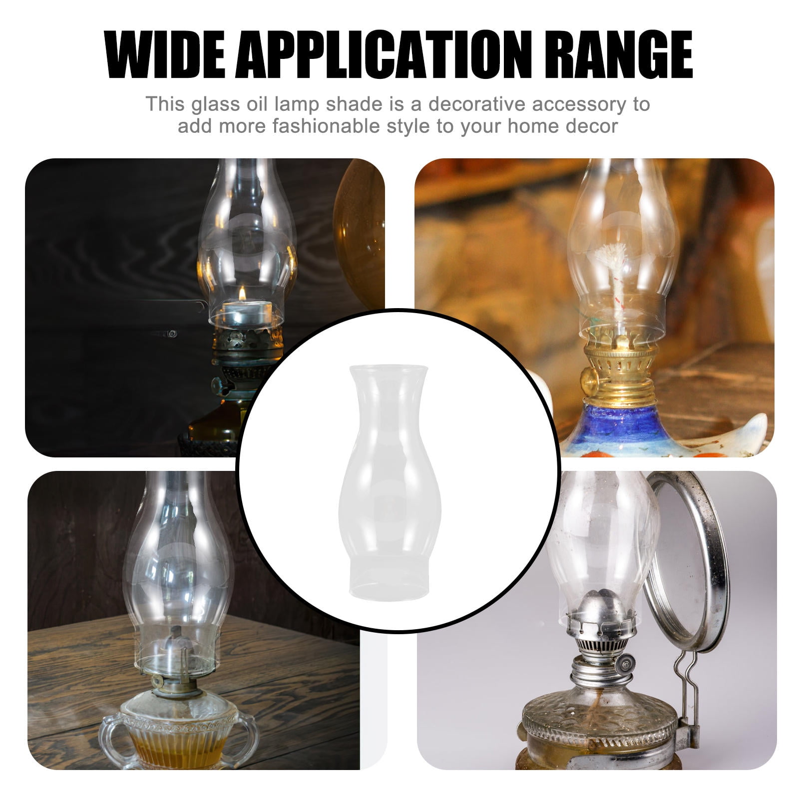 Transparent Replacement Globe for Kerosene Lamp Shade, Light Cover for Oil Lamps โ image 6