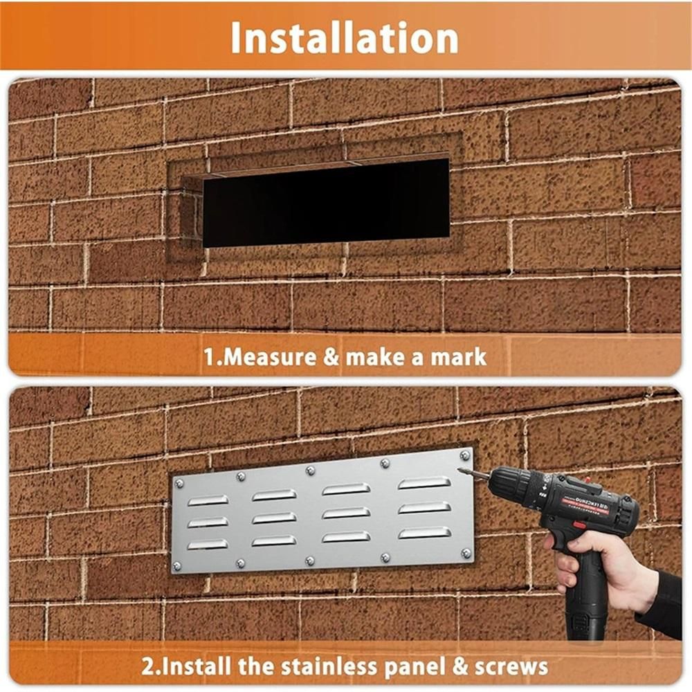 Stainless steel ventilation board, heated kang exhaust board, grill ventilation cover, suitable for outdoor kitchen ventilation openings with screens — image 4
