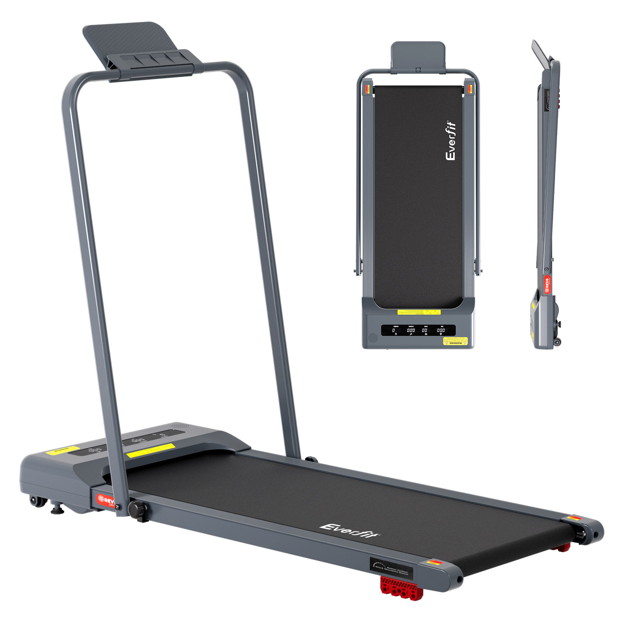 Everfit Treadmill Electric Walking Pad Incline Under Desk 380mm Grey โ image 3