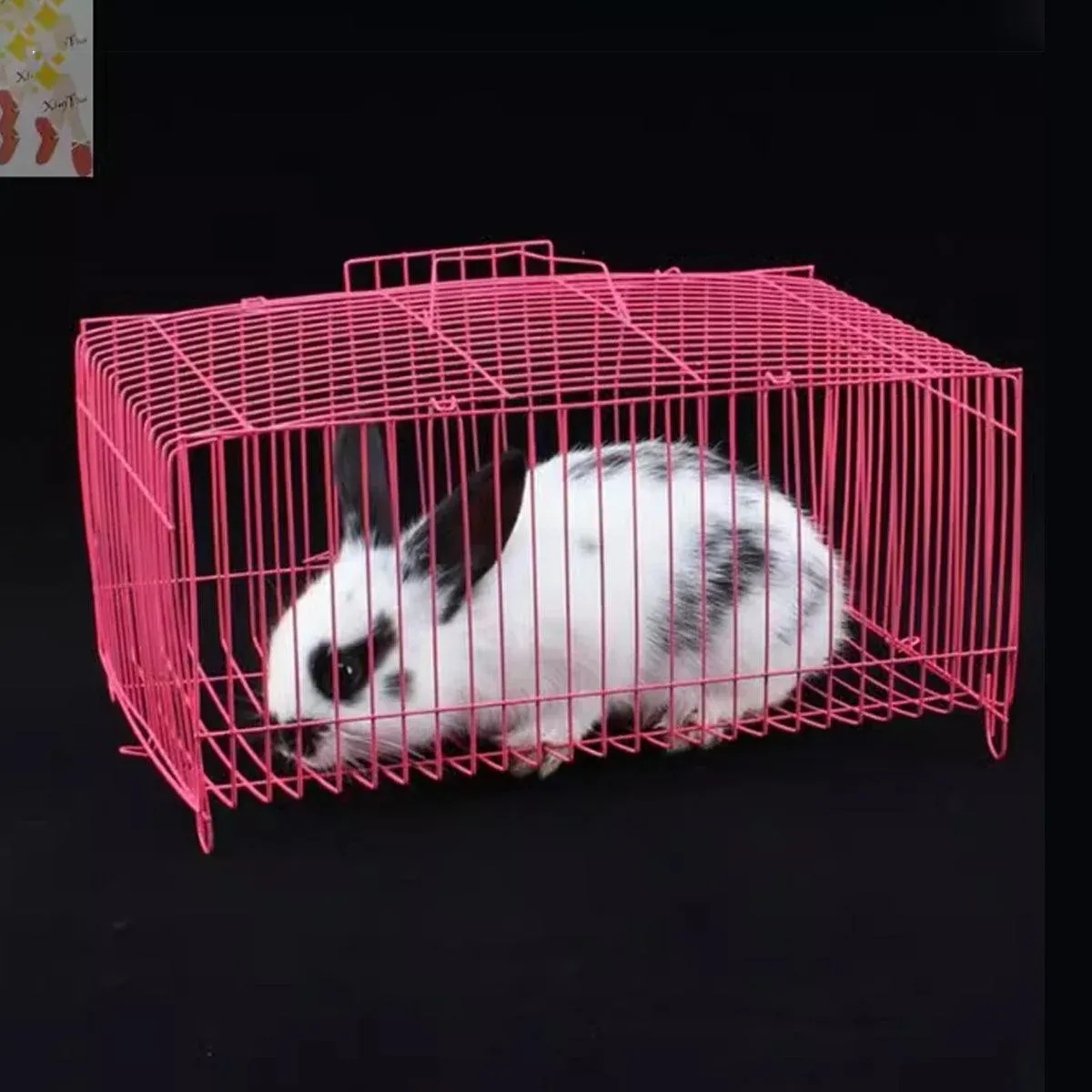4pcs Wire Simple Bird Cage Hamster Cage Portable Small Animal Enclosure Set — image 4