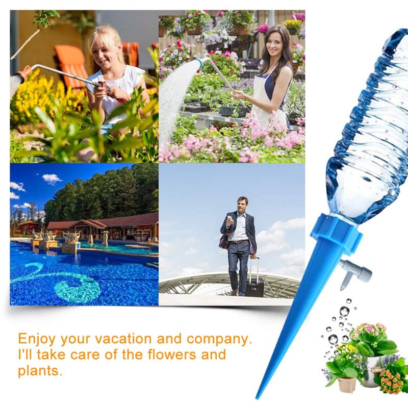 Drip Bottle, Automatic Plant Waterer, Drip Irrigation With Control Valve For Garden, Home, Indoor, Outdoor(12Pc) — image 2