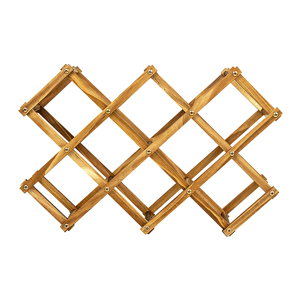 Wooden Wine Rack Freestanding 10 Bottles Countertop Storage โ image 5