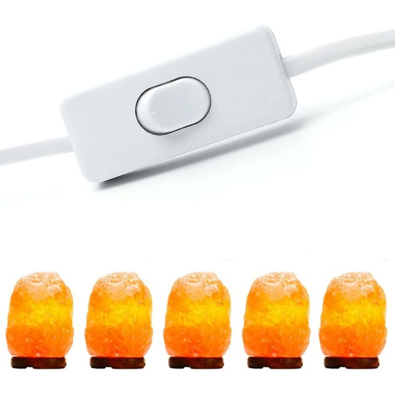 Salt Lamp Cable With Switch - E14-1.8M - Salt Lamp Socket, White — image 4