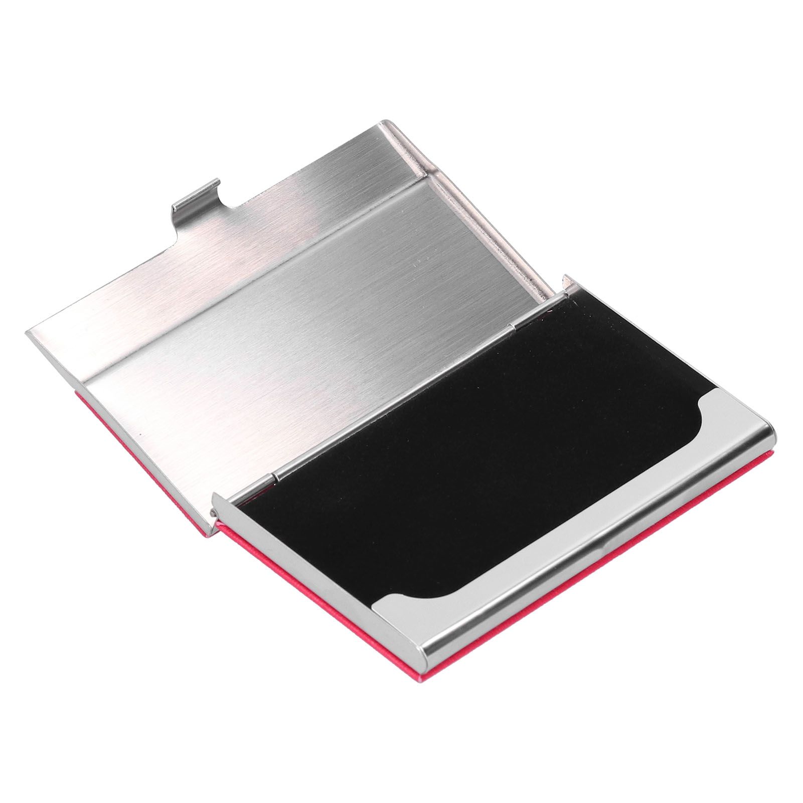 Business Card Holder Stainless Steel Name Card Case for Traveling and Business SuppliesRed 701# — image 4