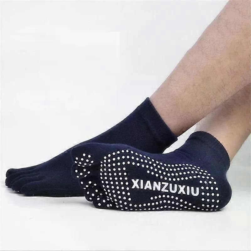 Women's Non Slip Yoga Socks Open Toe Five Finger Grip Socks Combed Cotton Pilates Dance Fitness Socks - White โ image 5