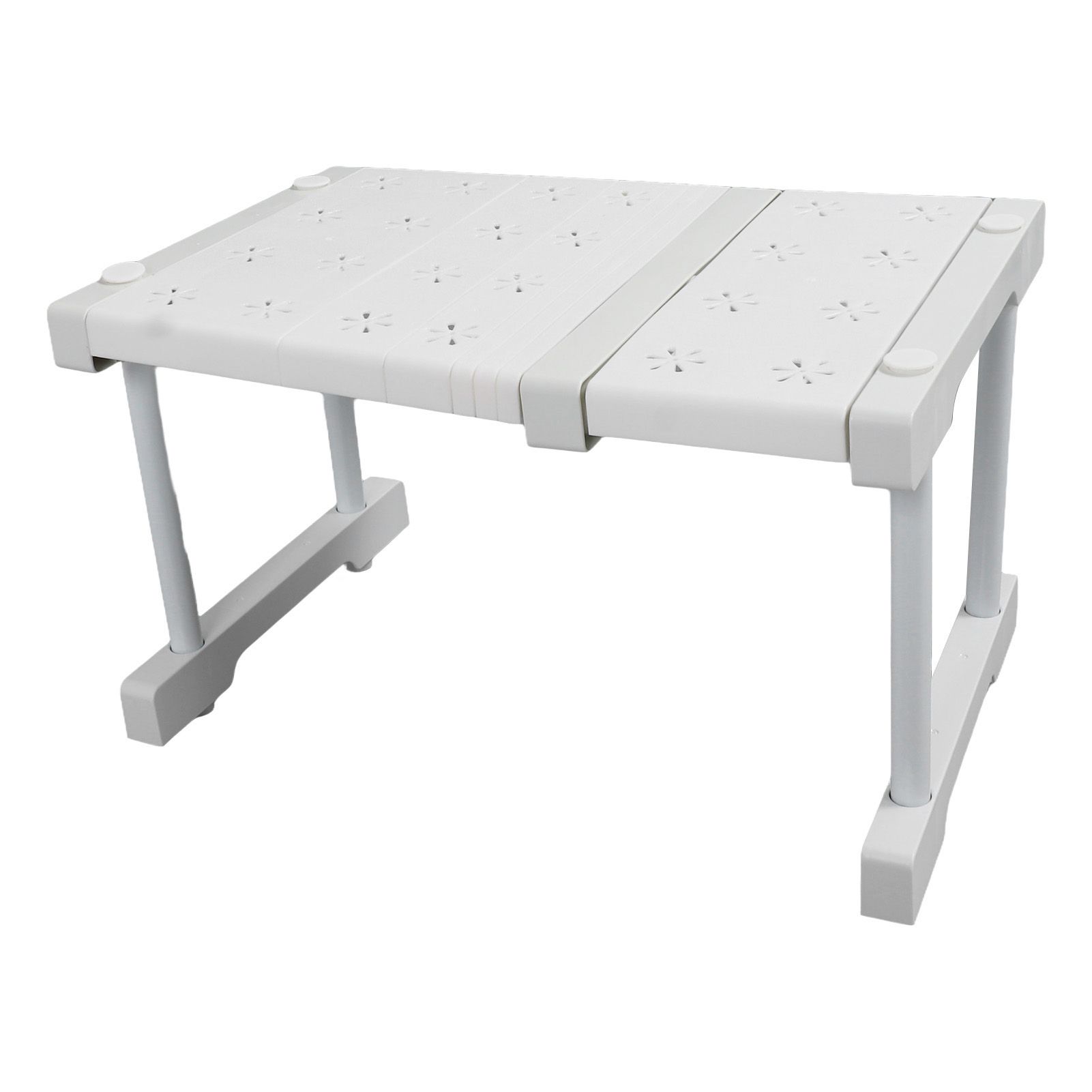 Expandable Closet Shelf Organizer Adjustable Space Saving Wardrobe Sink Tension Shelf 24cm Width 22cm Height Length 27 to 38cm/10.6 to 15.0in — image 5