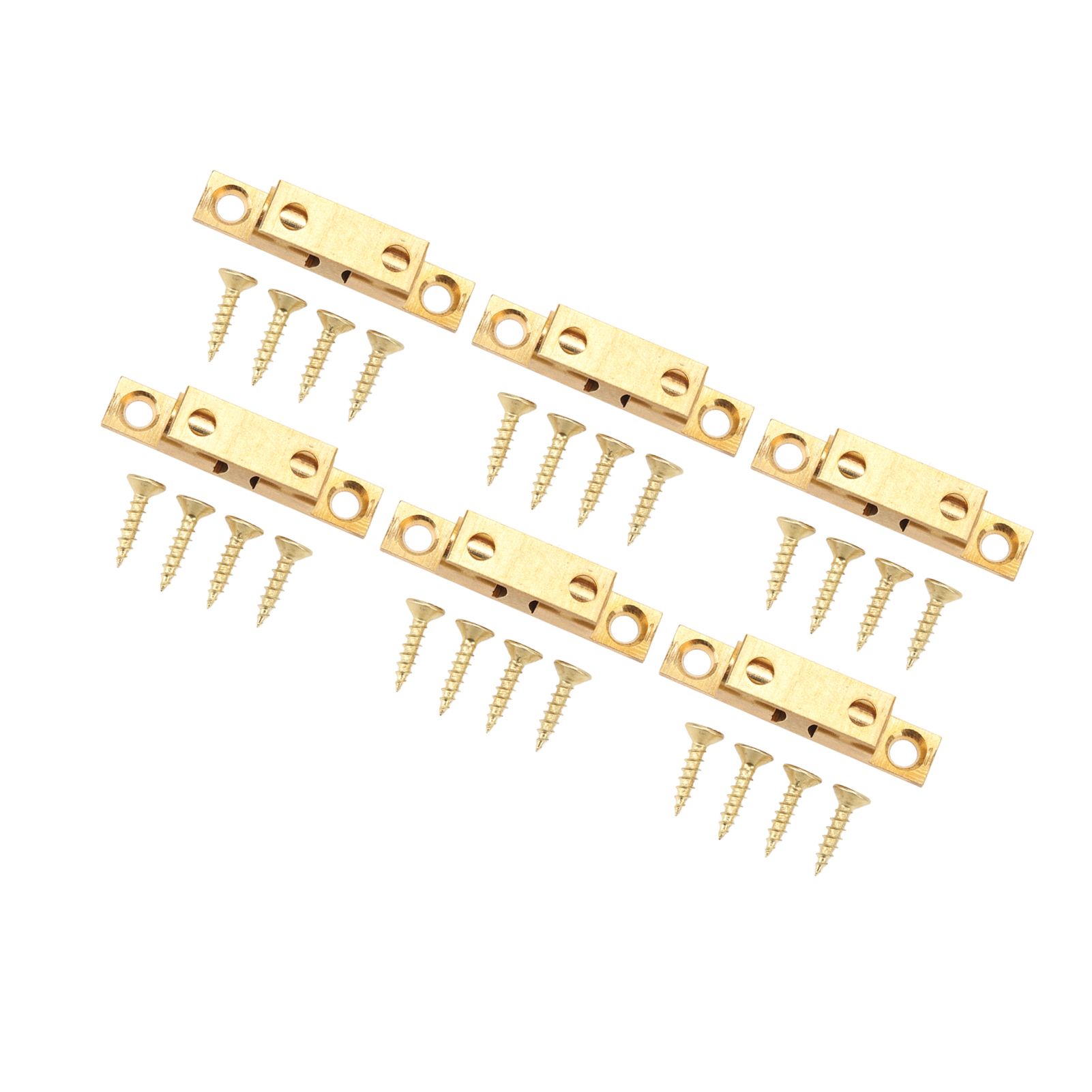 6 Set Cabinet Door Catch Brass Cabinet Door Closet Ball Tension Catch Latch with Gold Screw for Most Cabinets 50mm / 2in โ image 3