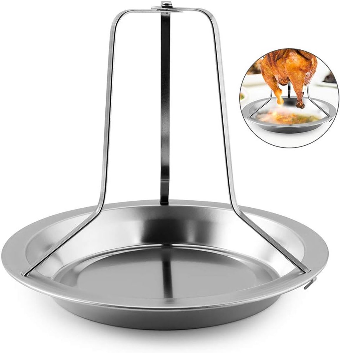 Chicken Grill - BBQ collection - Suitable for oven or barbecue - Chicken Grill for the Barbecue - Chicken Grill - Chicken Holder - Grilling Chicken - Chicken